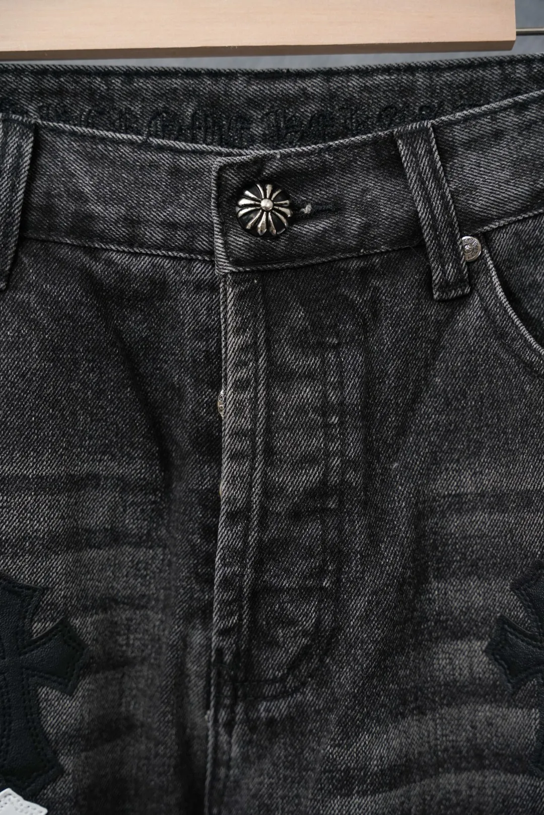 ：S 032 & Chrome Hearts Black White Same Style ：Black Size：28 30 32 34 （S-XL)